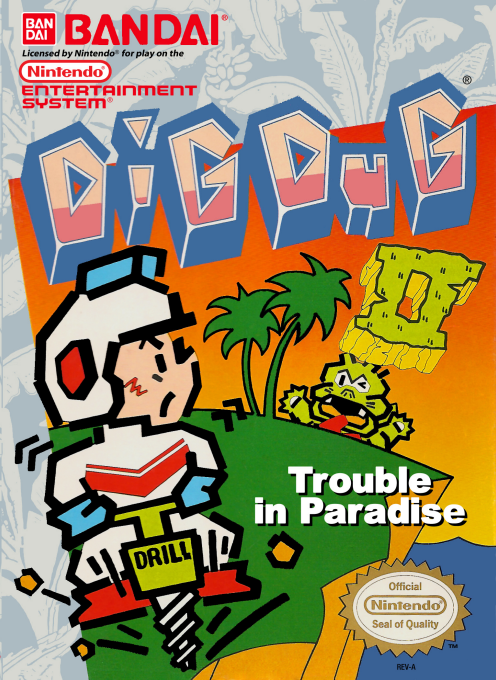 Dig Dug II: Trouble in Paradise - NES