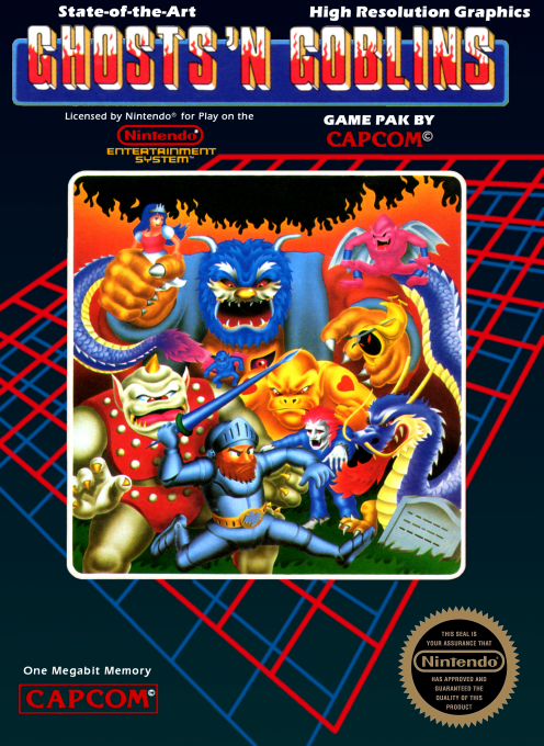 Ghosts 'n Goblins [5 Screw] - NES