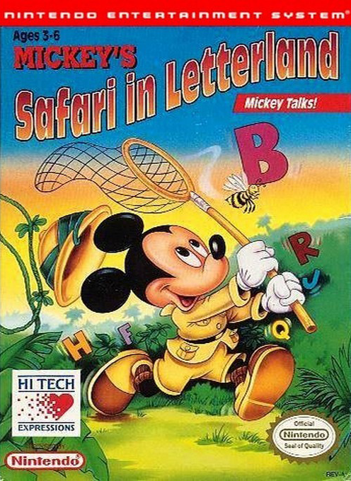 Mickey's Safari in Letterland - NES