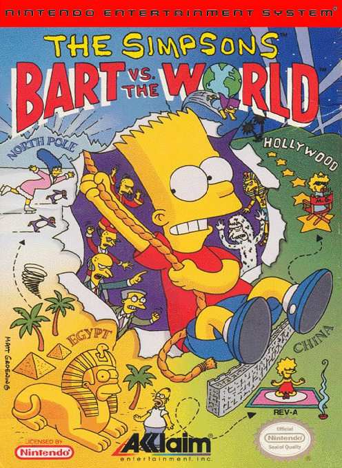 The Simpsons Bart vs the World - NES